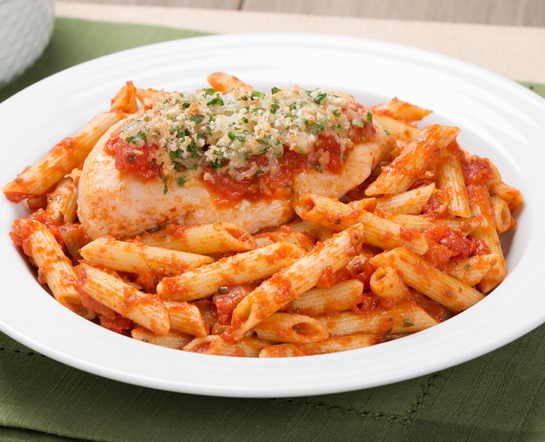 Weeknight Chicken Parm with Penne